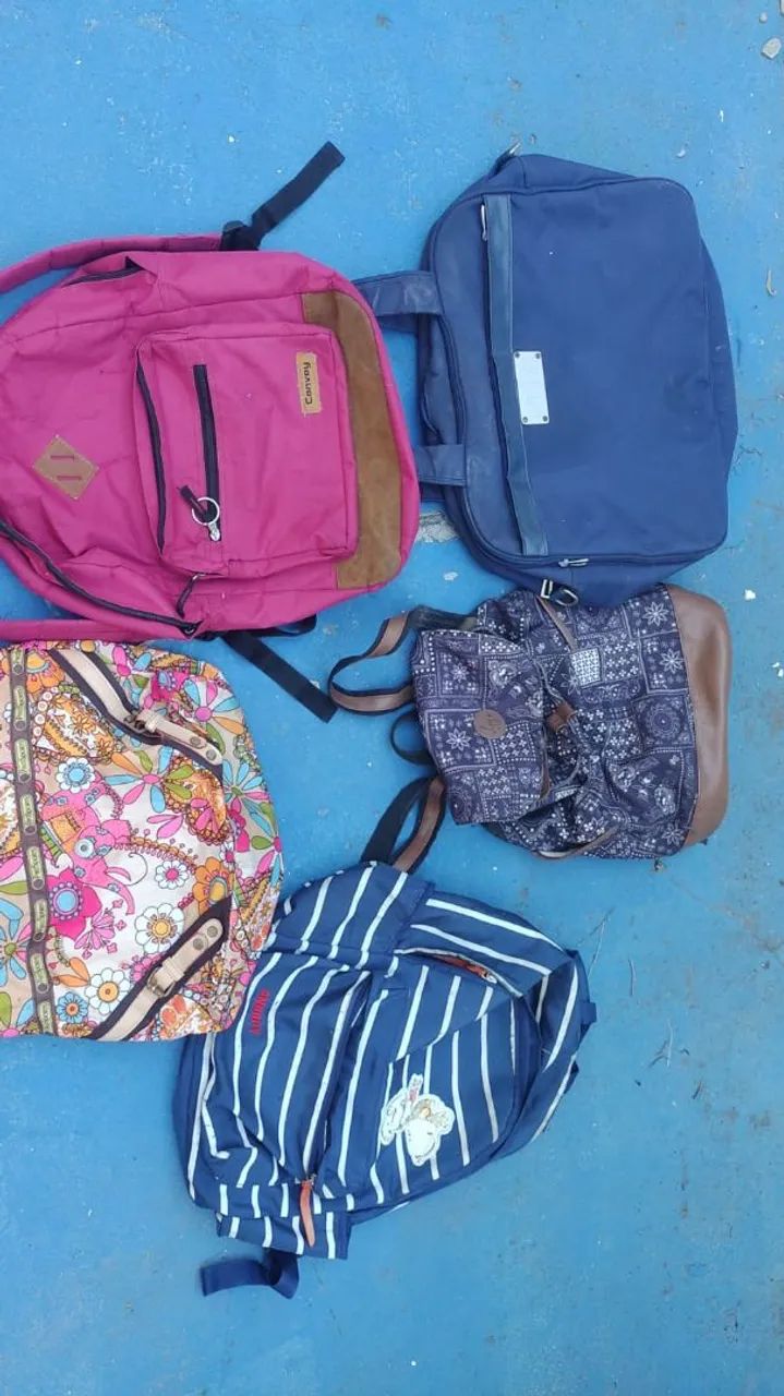 Kit com 5 mochilas 