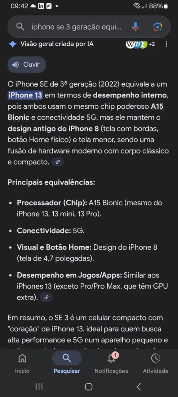 Iphone SE geração 3 - Foto 5