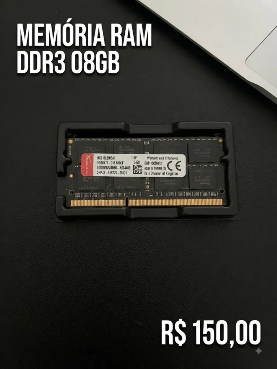 Memória DDR3 08GB