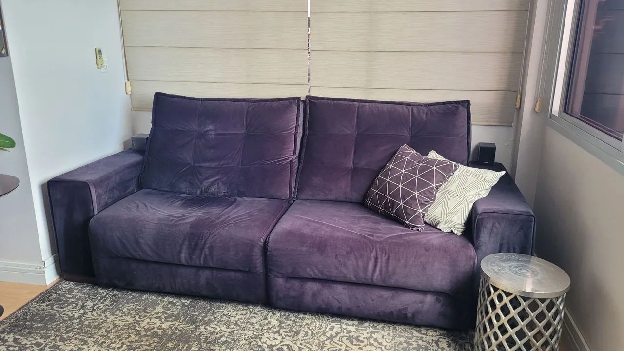 Sofá retrátil em perfeito estado (retirar, sem entrega) - Foto 2