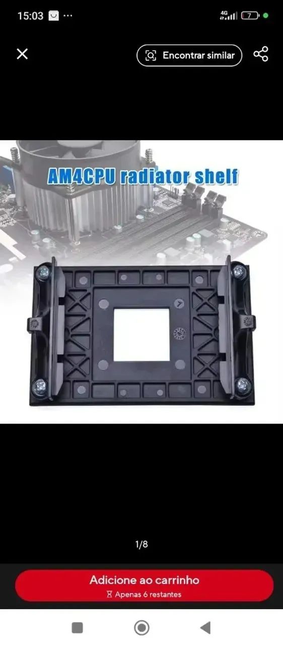 suporte cooler am4 amd novo