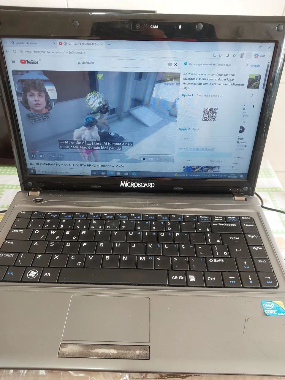Notebook core i5 8 de ram bateria segura pouco   - Foto 3