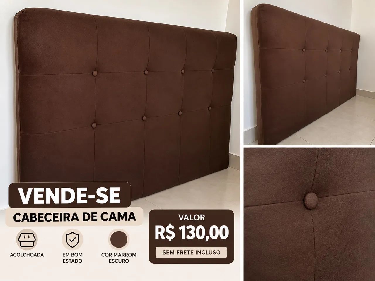 Cabeceira de cama casal