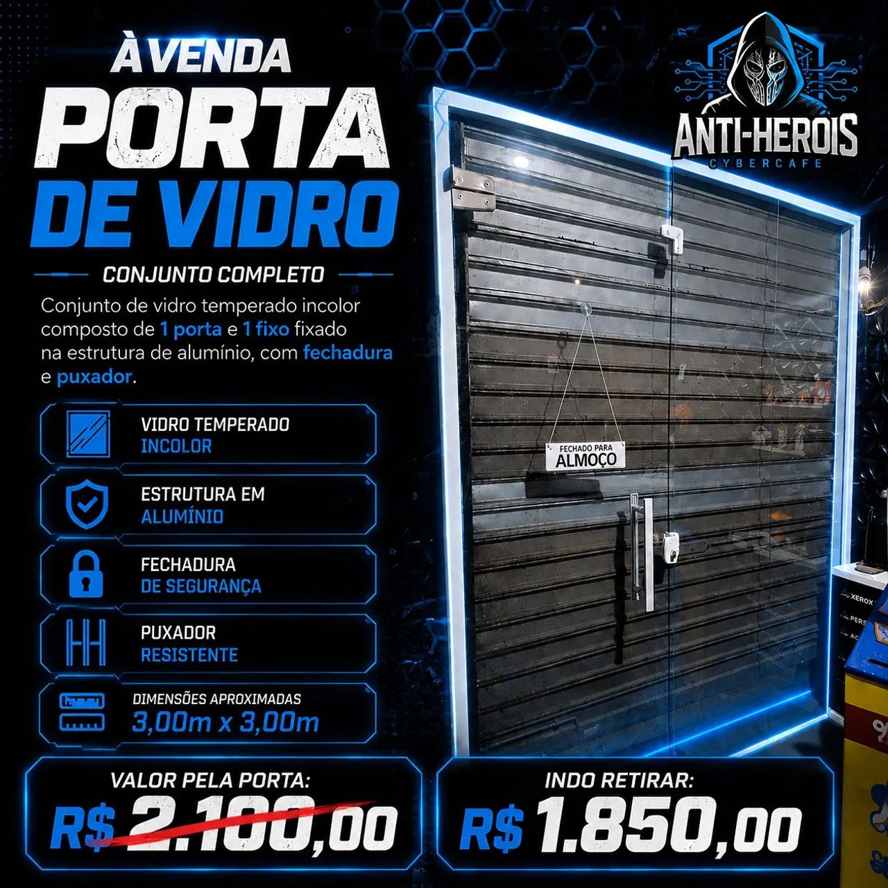 PORTA DE VIDRO 