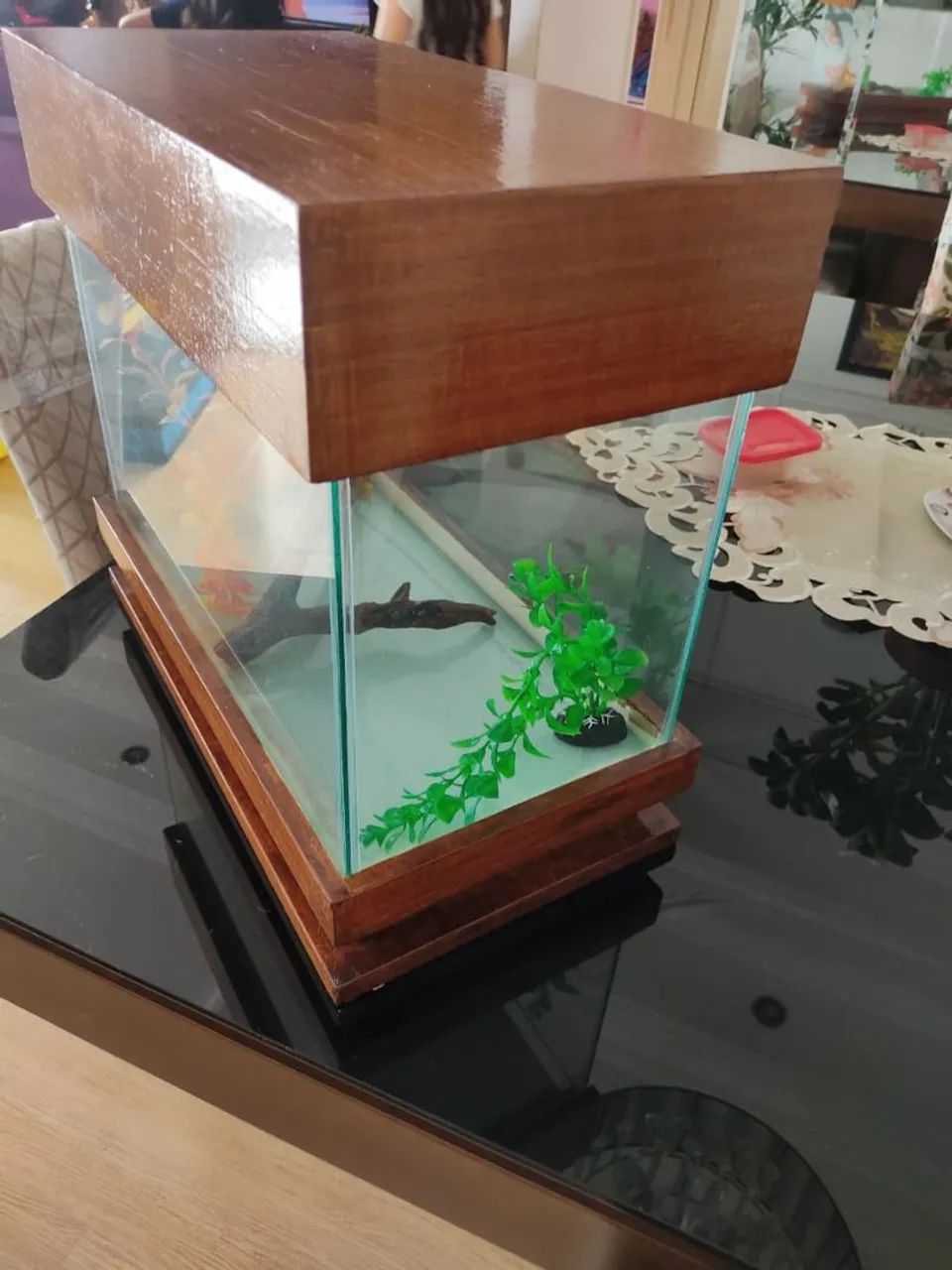 Aquário estilo retrô peça única para decoração  - Foto 4