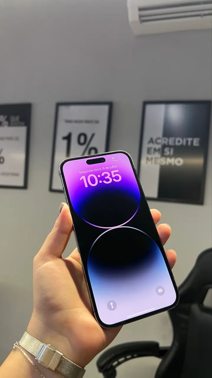 iPhone 14 Pro Max 256GB roxo em perfeito estado  - Foto 3