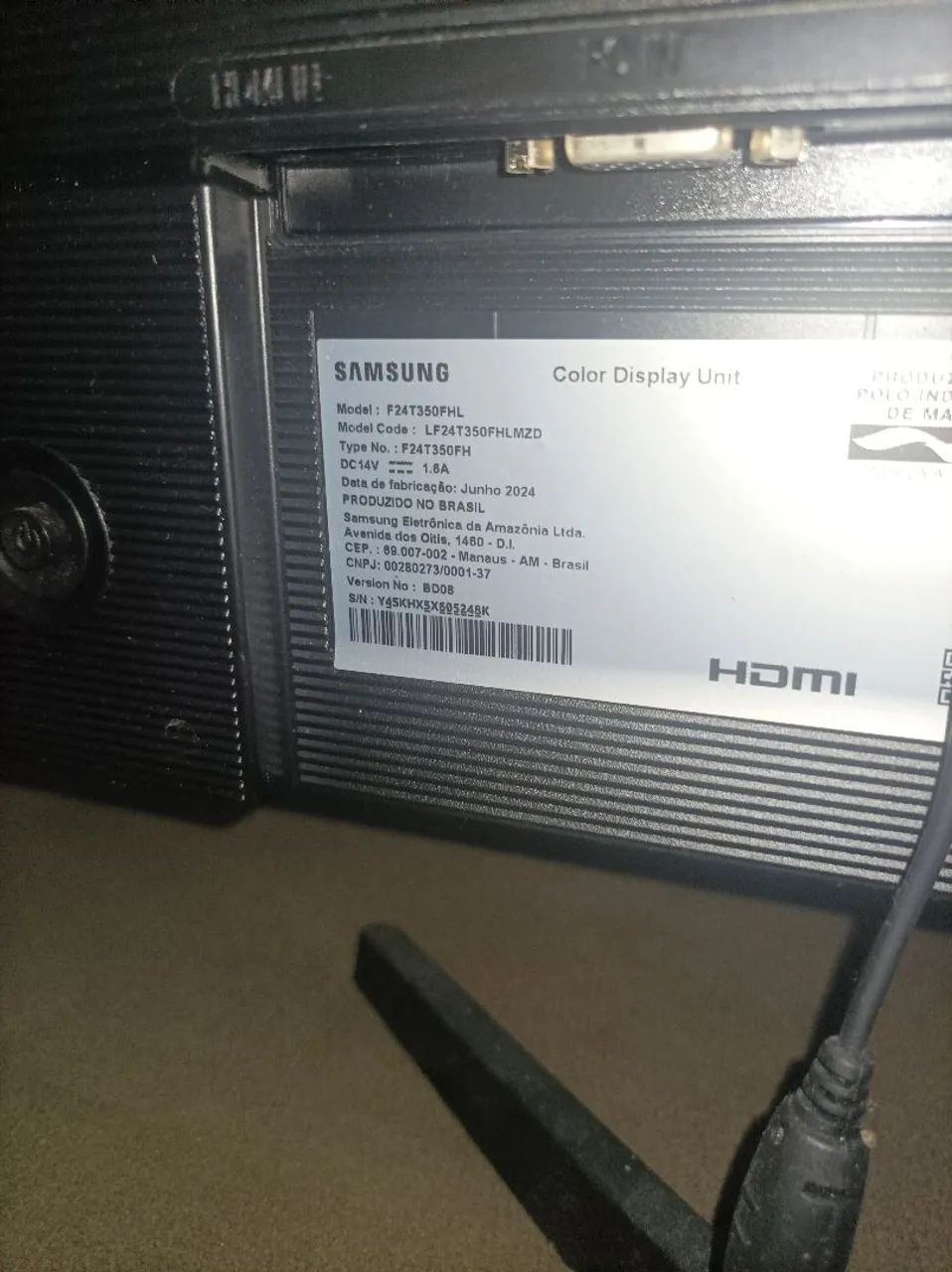 Monitor Samsung 24 polegadas 75hz