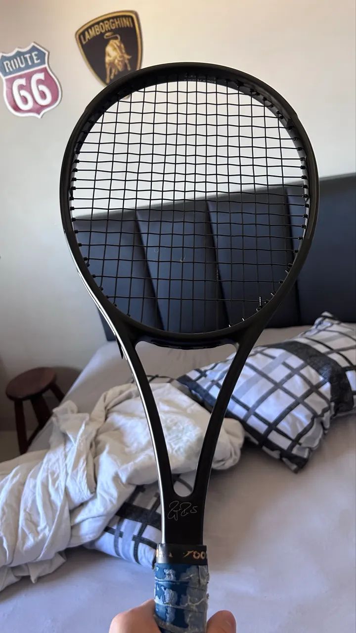 スイス国旗有‼️Wilson PROSTAFF RF97 v11 Raquete Wilson Pro Staff RF97 Autograph V11 - Roger Federer