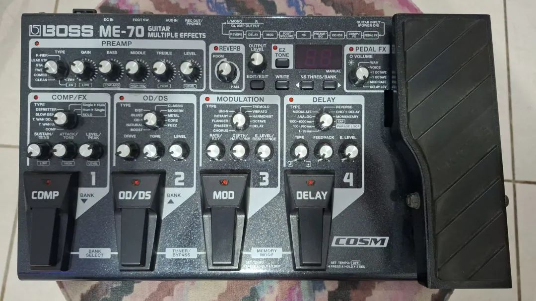 Pedaleira Multiefeitos BOSS ME-70 - Instrumentos musicais - Jardim