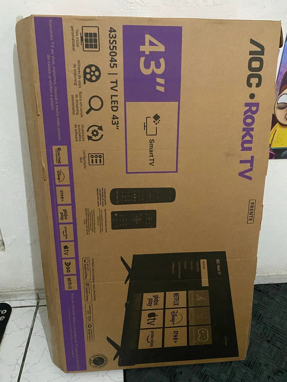 Smart tv 43 polegadas, AOC Roku  - Foto 3