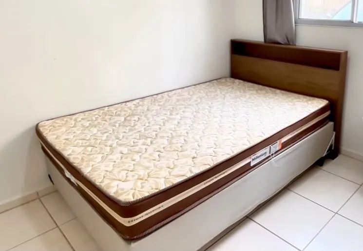 Cama box casal com cabeceira 