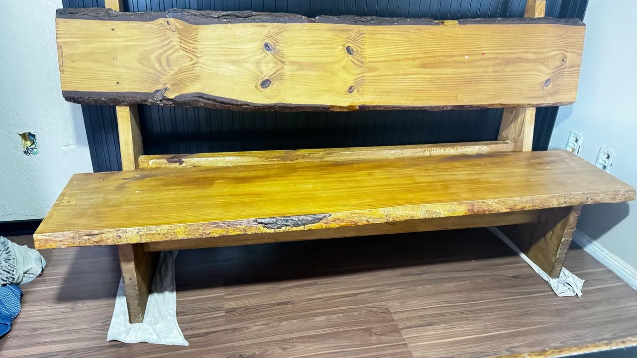 Banco de madeira maciça  - Foto 2