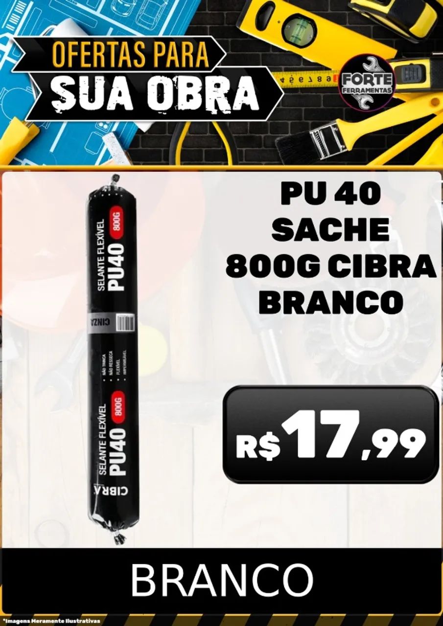 PU 40 SACHE 800G CIBRA BRANCO