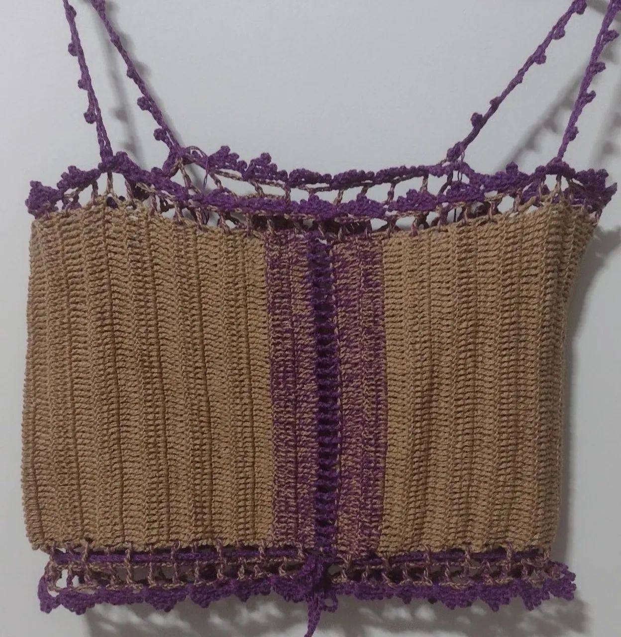 Top crochê 