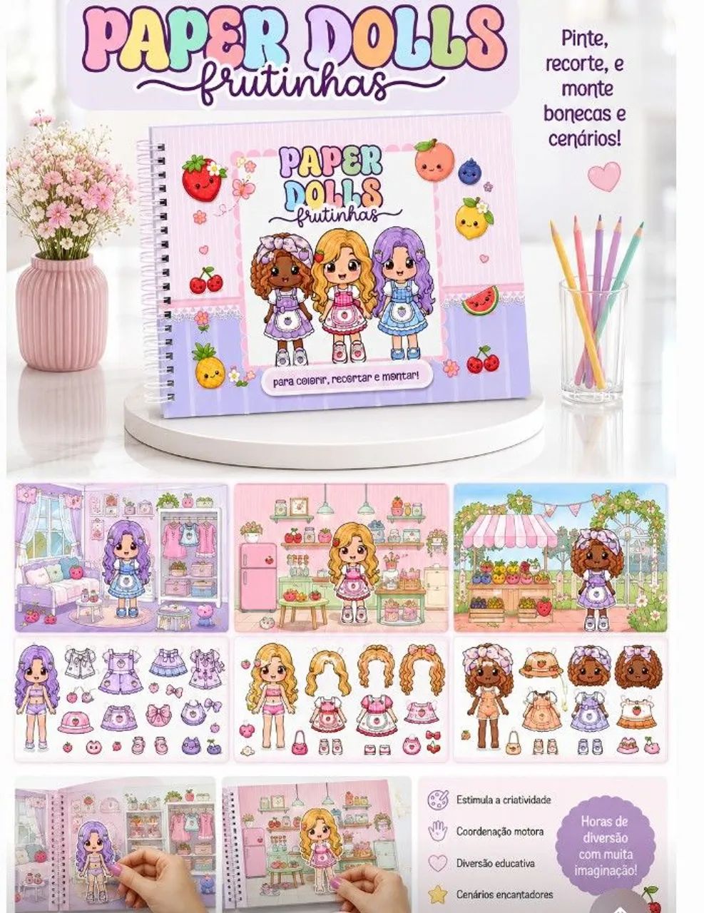Livro interativo Paper Dolls - Foto 2