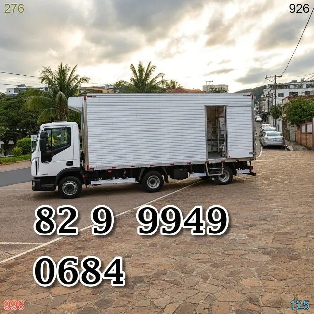 Frete com caminhão baú para mudanças