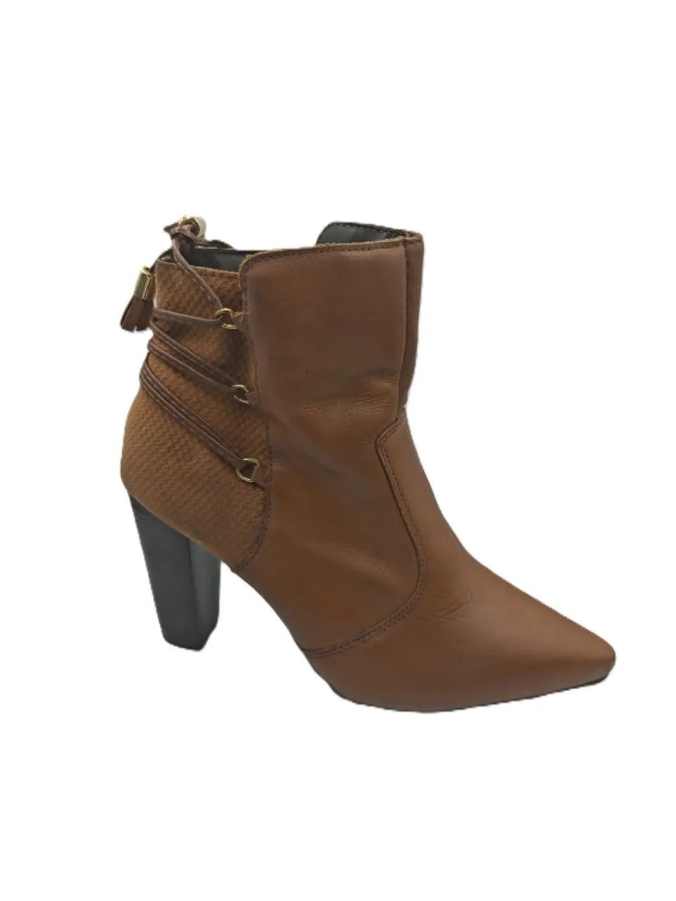 Botas De Couro Marrom - Foto 2