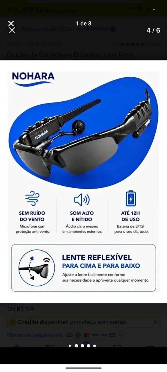 Óculos bluetooth  - Foto 3