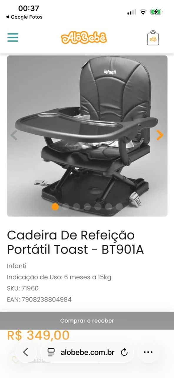 Cadeirinha de alimentação infanti - Foto 3