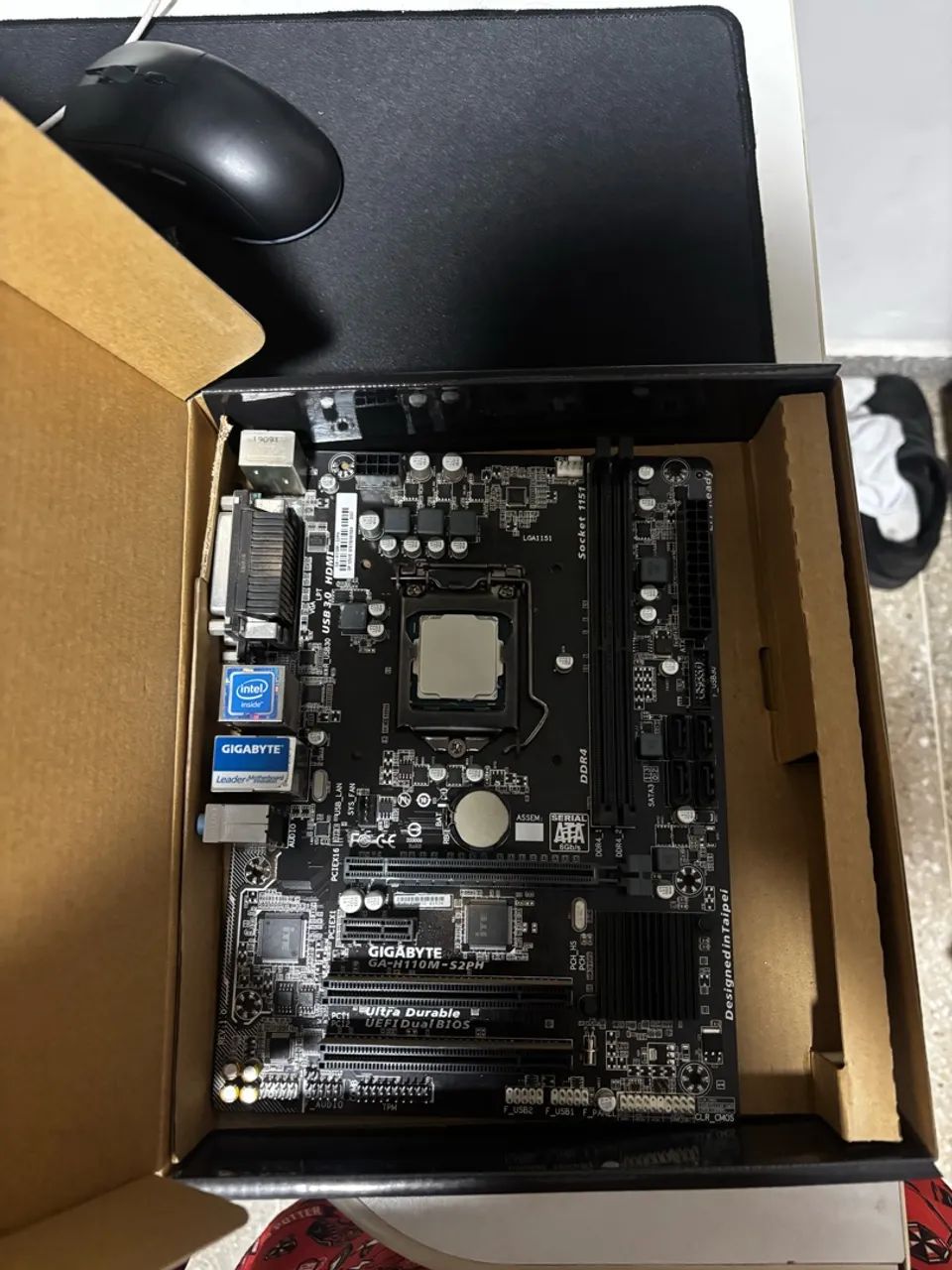 Kit, placa mãe e processador mais water cooler  - Foto 2
