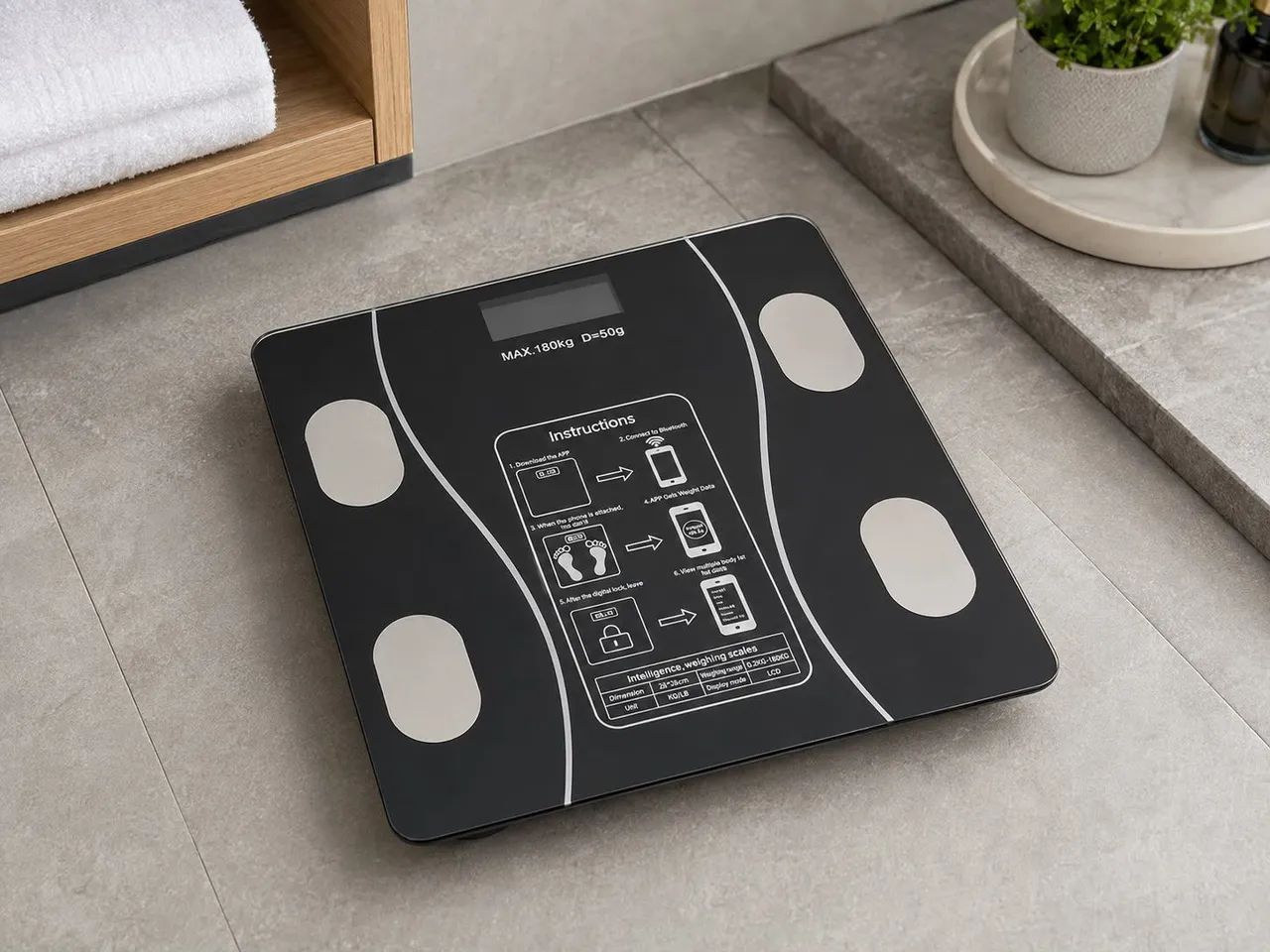 Balança Digital Inteligente Bluetooth até 180kg