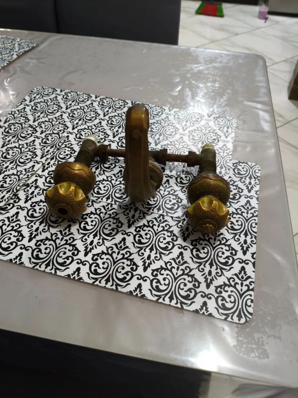 Torneira antiga em bronze  - Foto 3