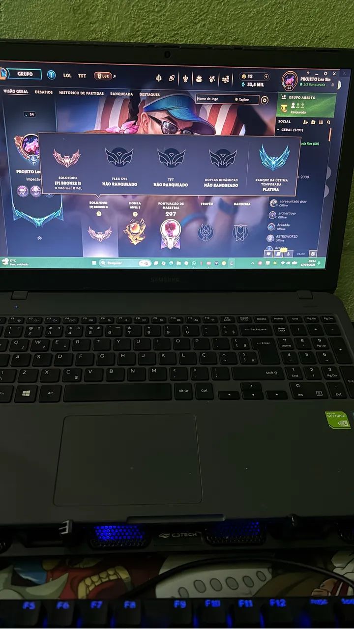 Notebook i5 8th 8gb ram 1TB ssd NVMe Samsung 