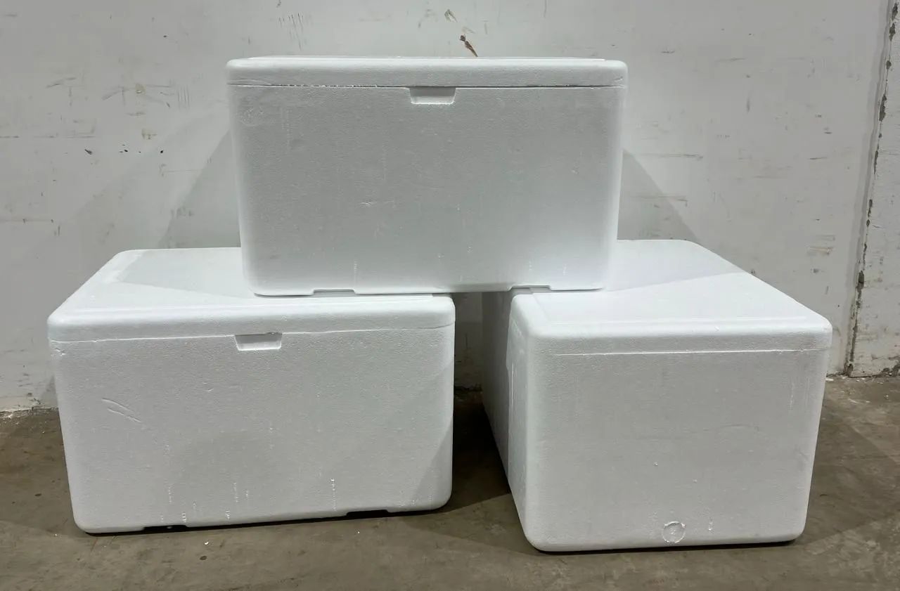 3 Caixas de isopor termica grande 120 litros  - Foto 4