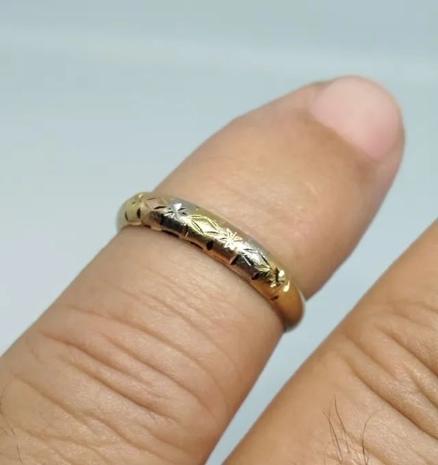 anel ouro 18k aro 20 - Foto 4