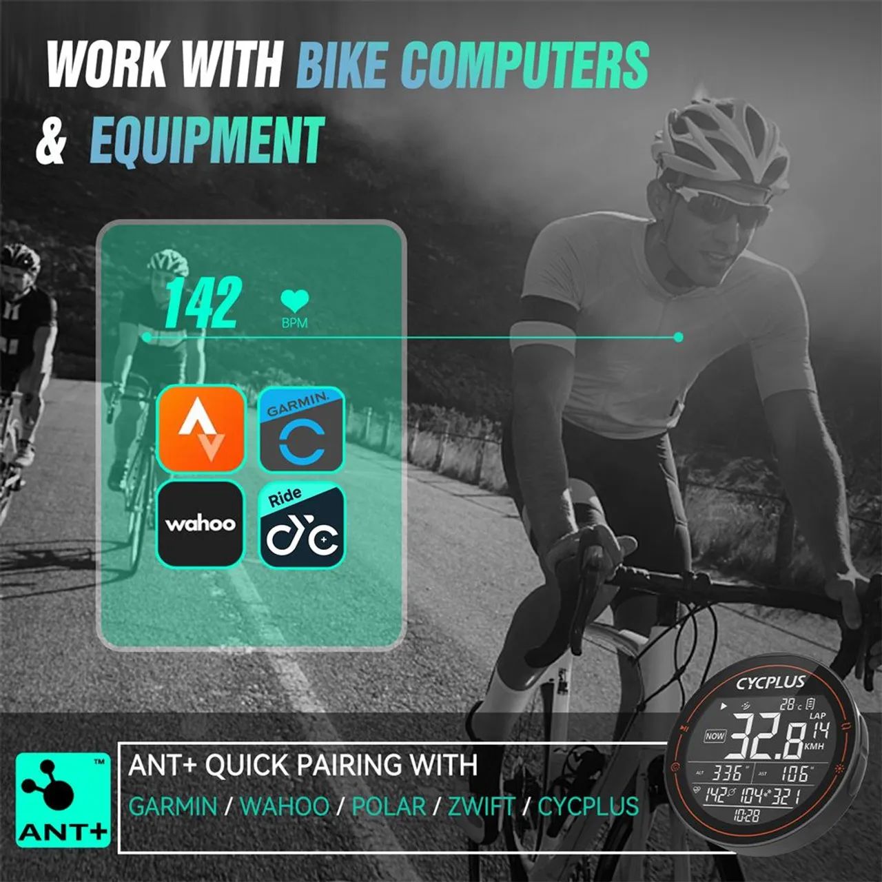 CYCPLUS H1 - Cinta Cardíaca de Braço (Ant+/Bluetooth 5.1) - Foto 4