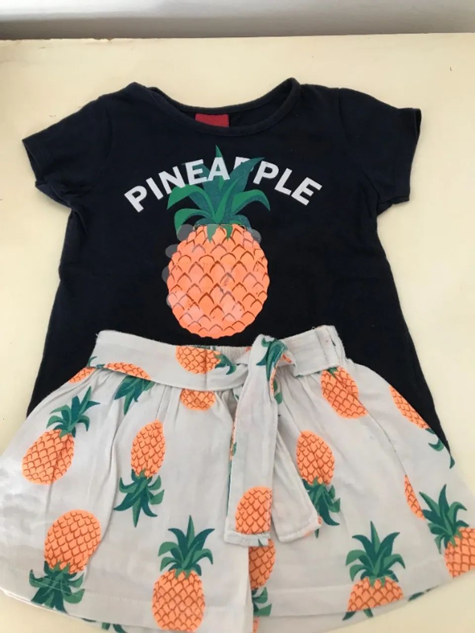 Conjunto Infantil Pineapple Da Marca Kyly 