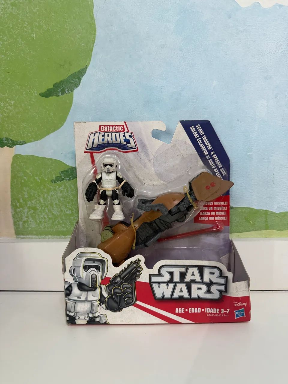 Star Wars Galactic Heroes Scout Trooper & Speeder Bike Hasbro
