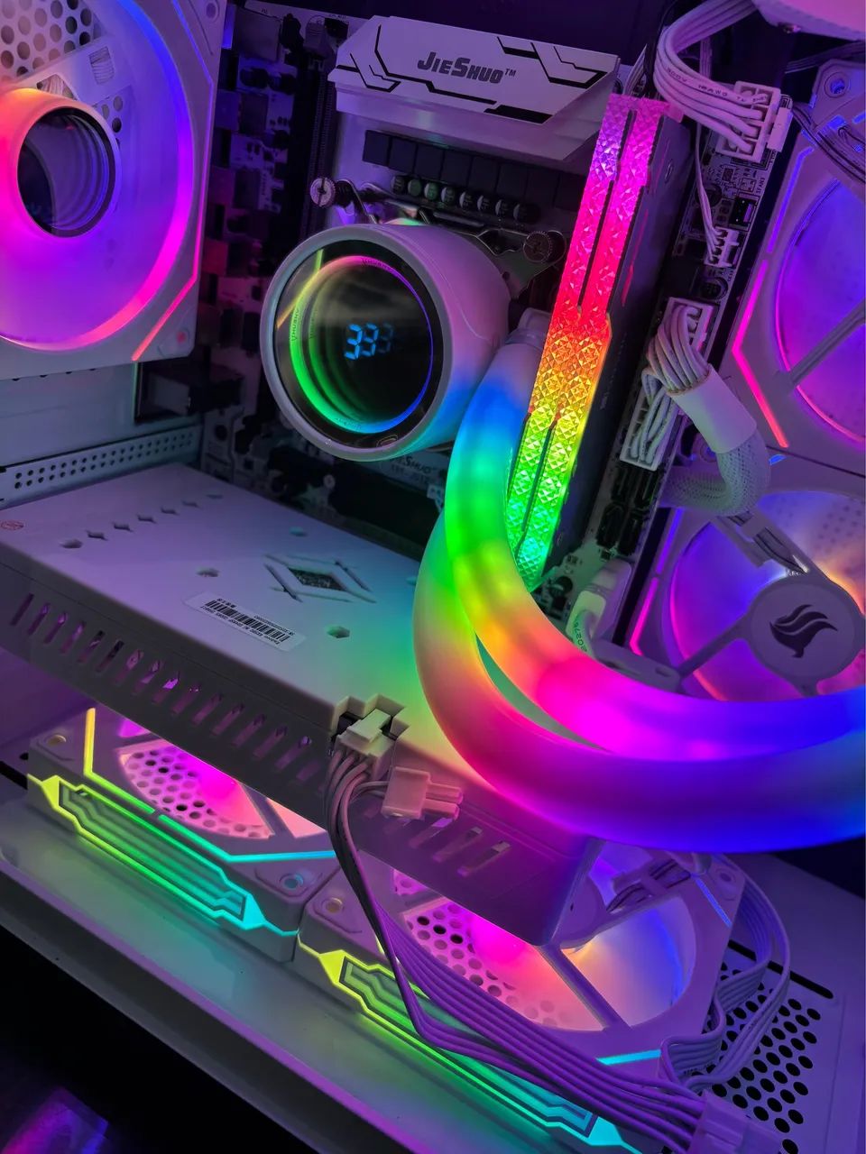 Pc Gamer Rx 580, full white - Foto 5