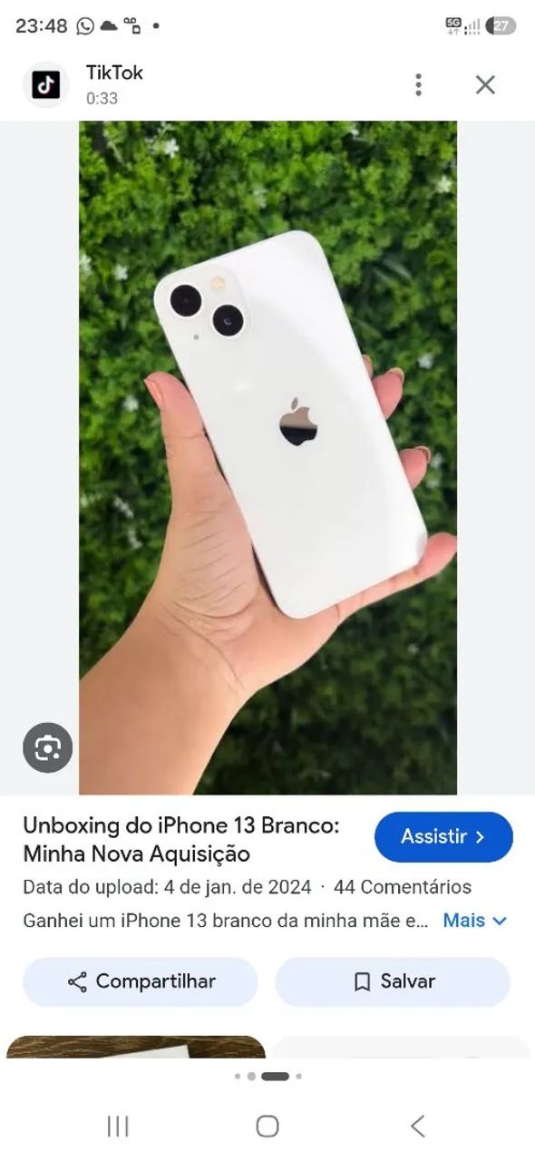 Iphone 13 Branco 128g  - Foto 4