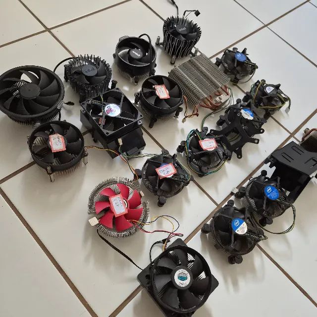 Lote 16 Coolers Processador Intel e AMD + Dissipadores - 19 Itens - Foto 2
