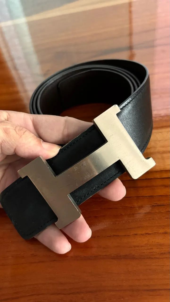 CINTO MASCULINO HERMES ORIGINAL - Foto 3