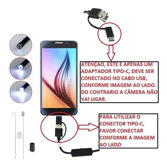 Câmera Inspeção Sonda Endoscópica - Foto 5