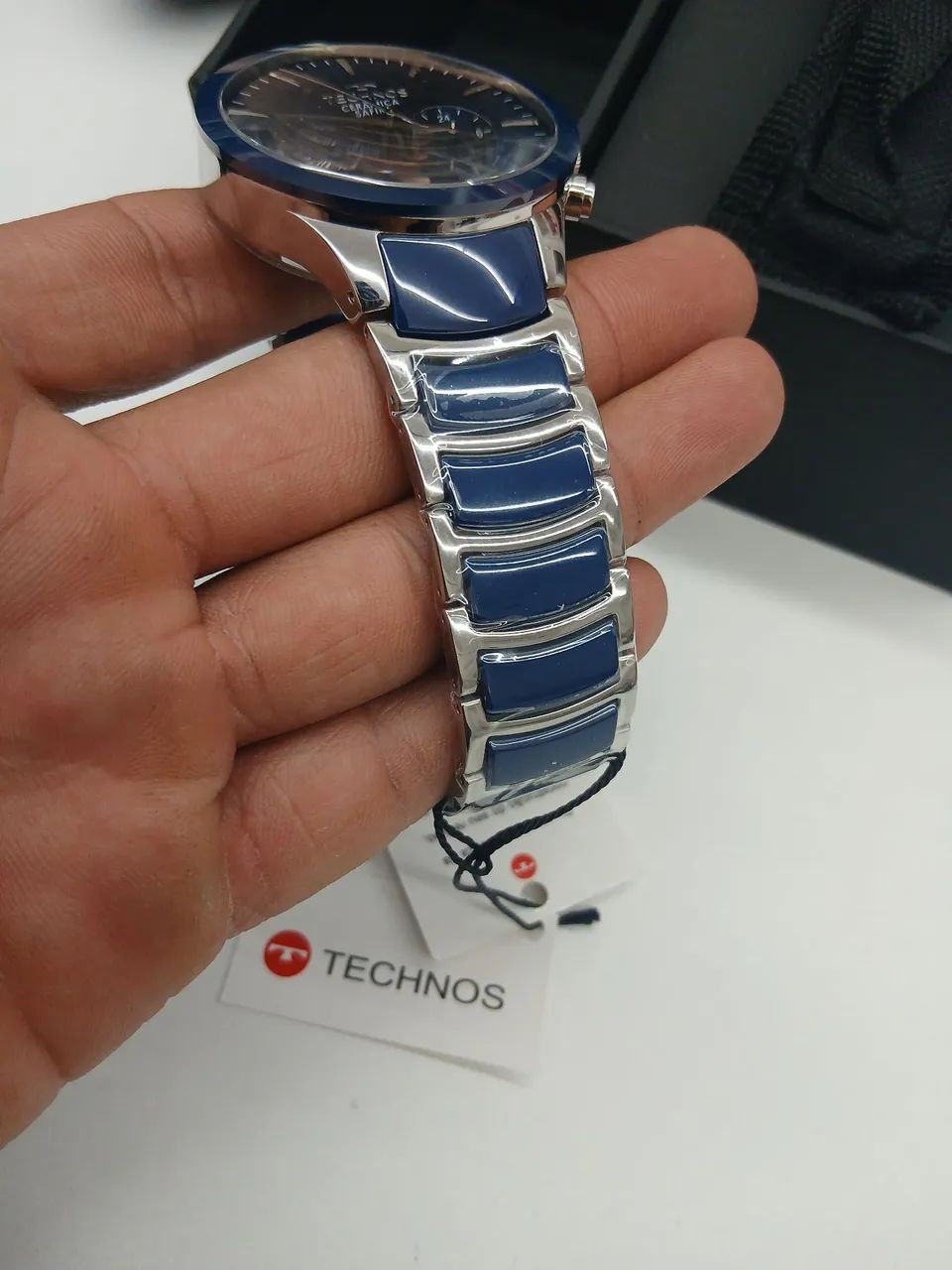 Relógio Technos Masculino Cerâmica Js25bdc/2a - Foto 3