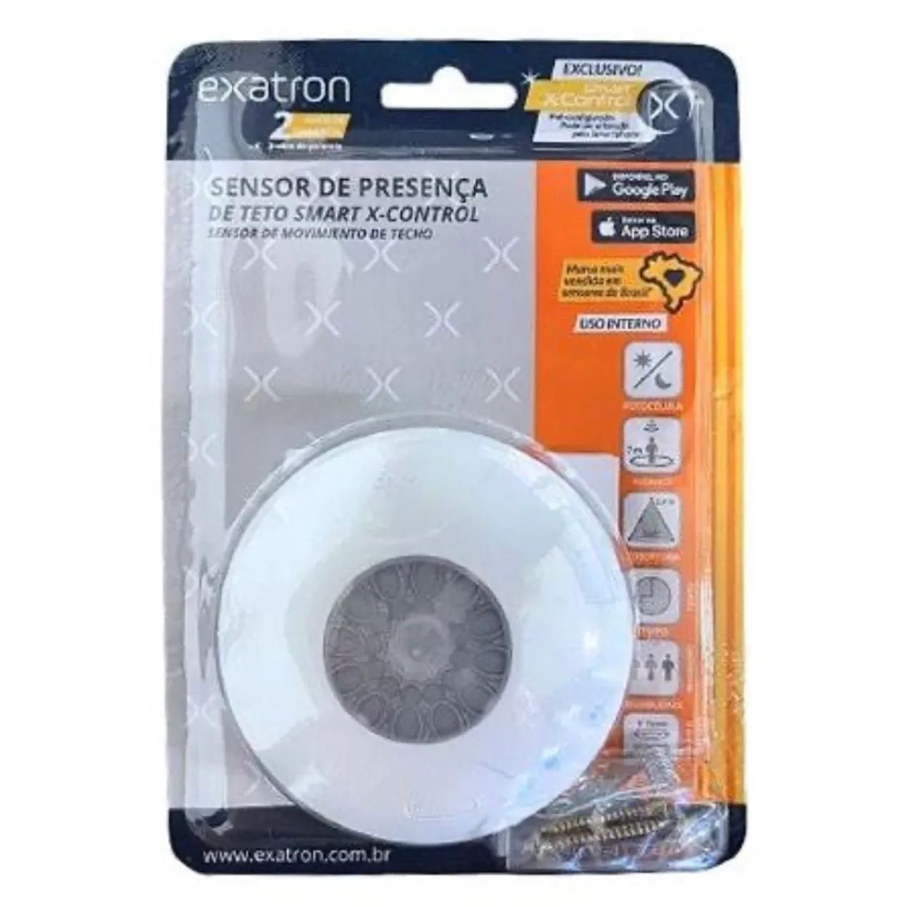 Sensor de Presença de Teto Smart X-Control da Exatron
