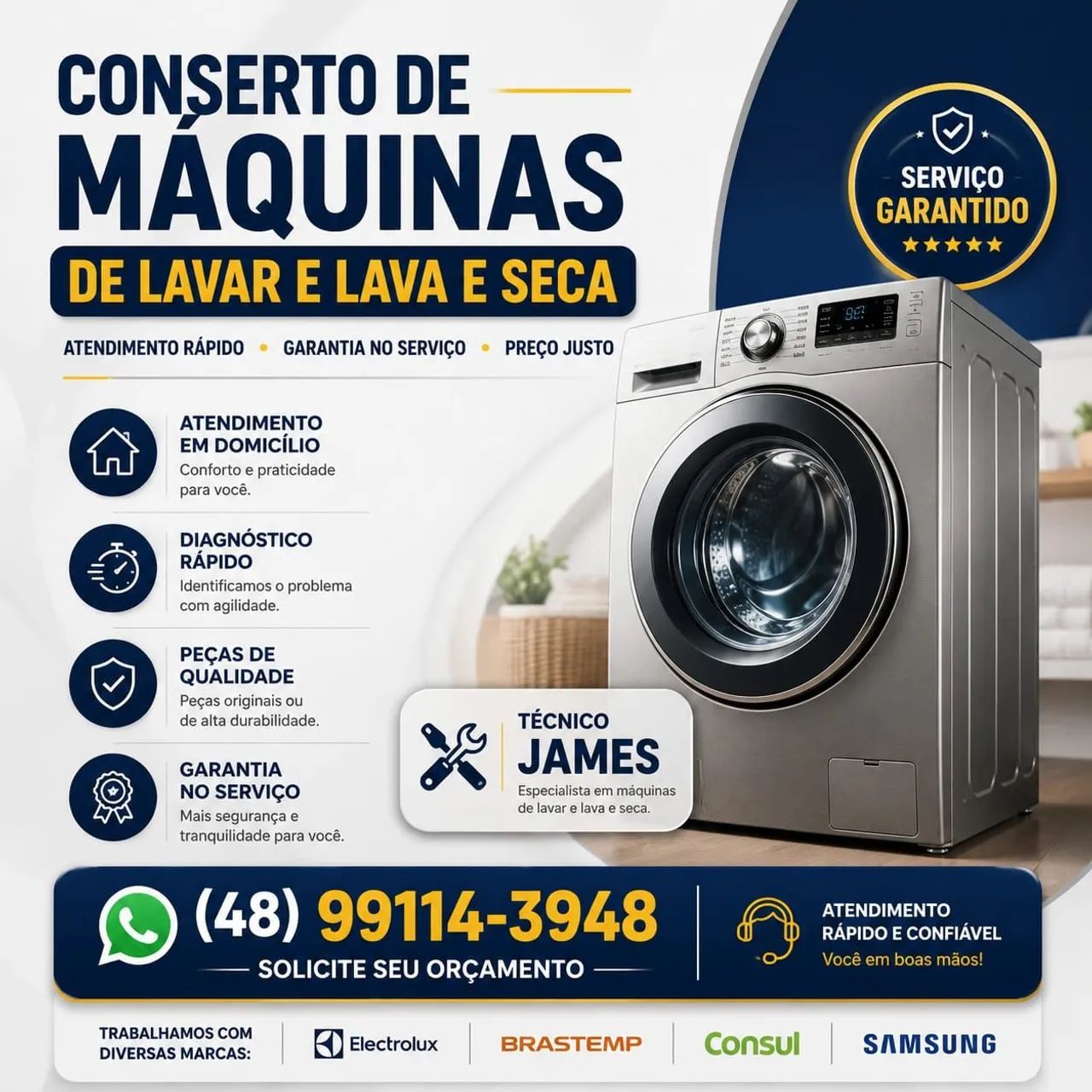Técnico de Máquinas de Lavar 