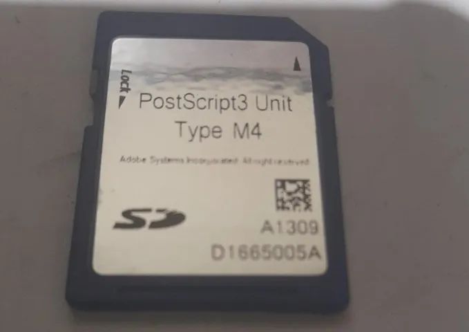 Cartão Ricoh Postscript* Type M4 Mp C4503 C5503 C6003 Seminovo Ref 00889