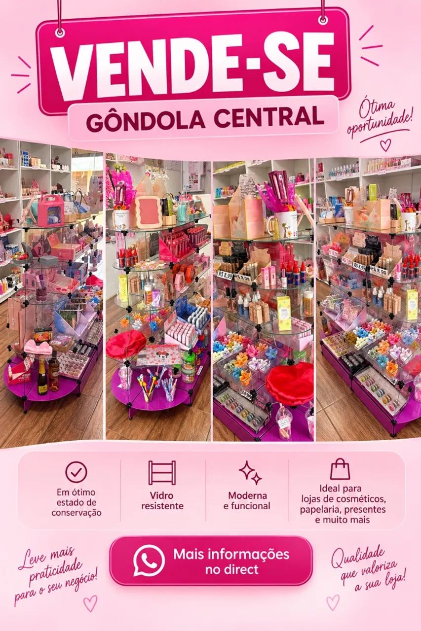 Gôndola de vidro central  - Foto 4