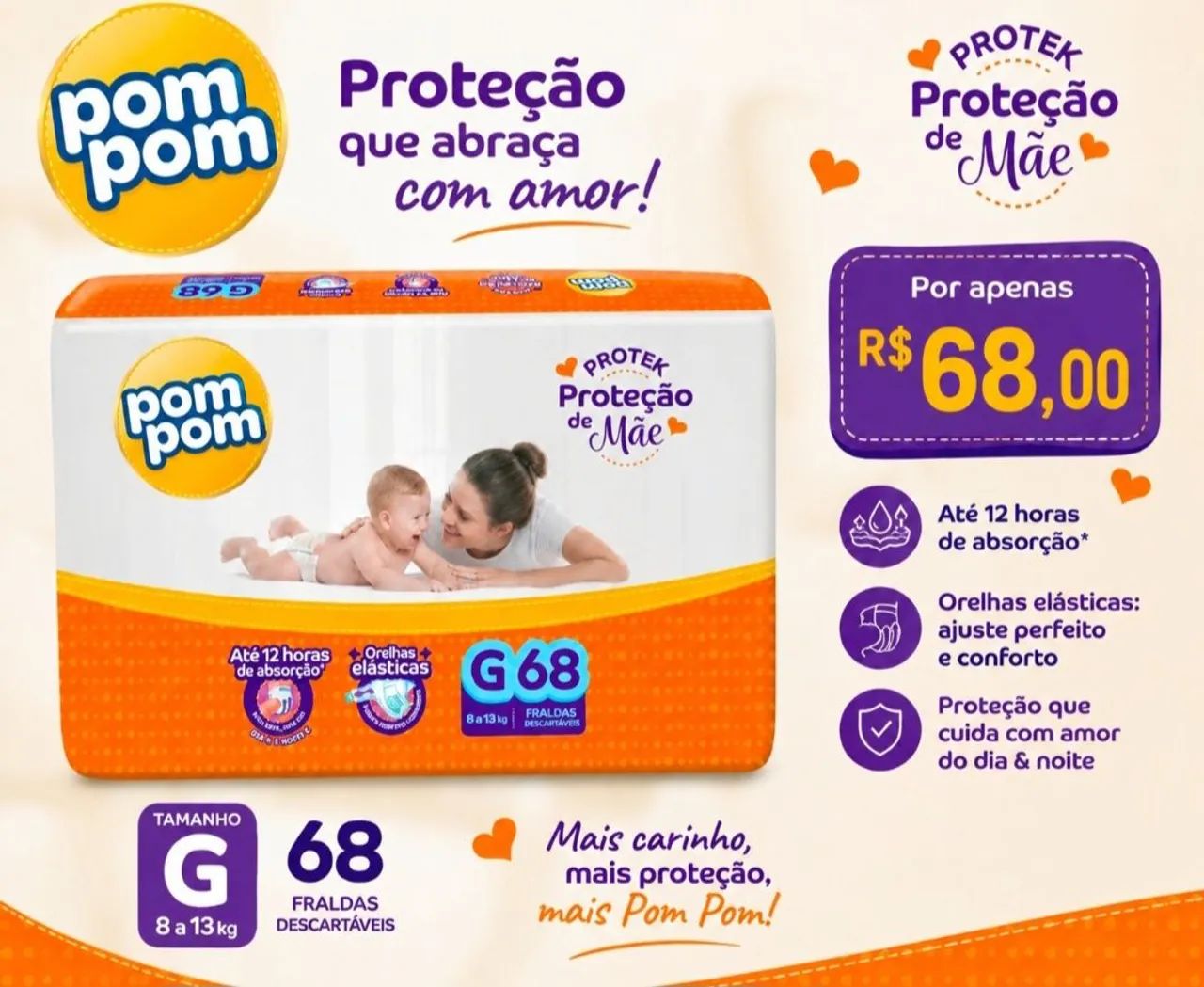 Fralda descartável 
