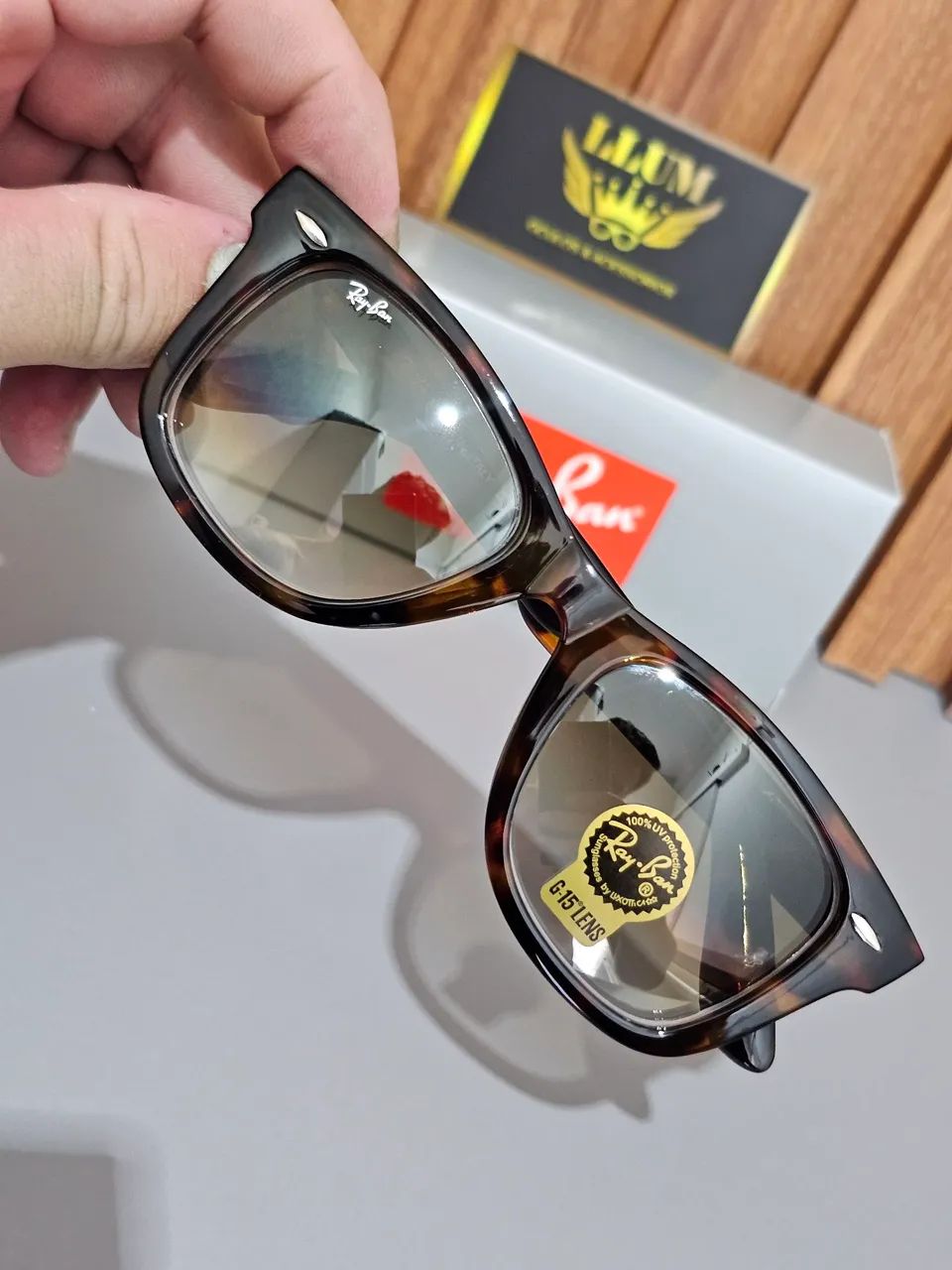 Óculos de sol RB Wayfarer Turtle  - Foto 5