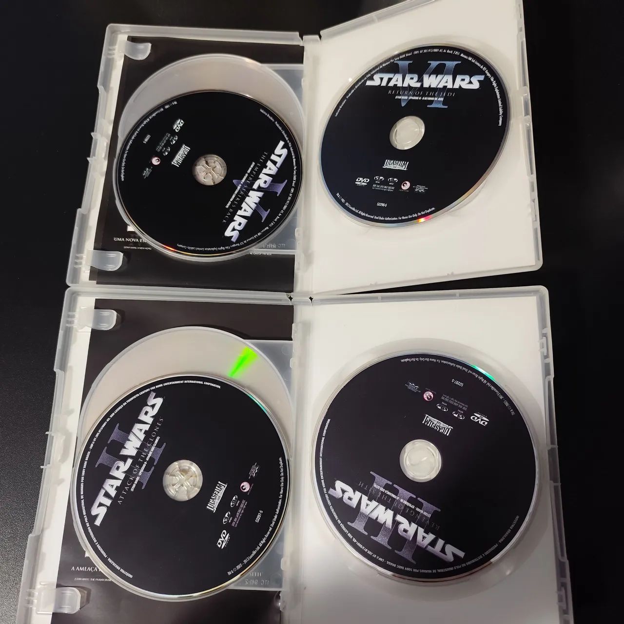 Coleção DVD Star Wars trilogia clássica + trilogia prequel original colecionador  - Foto 4