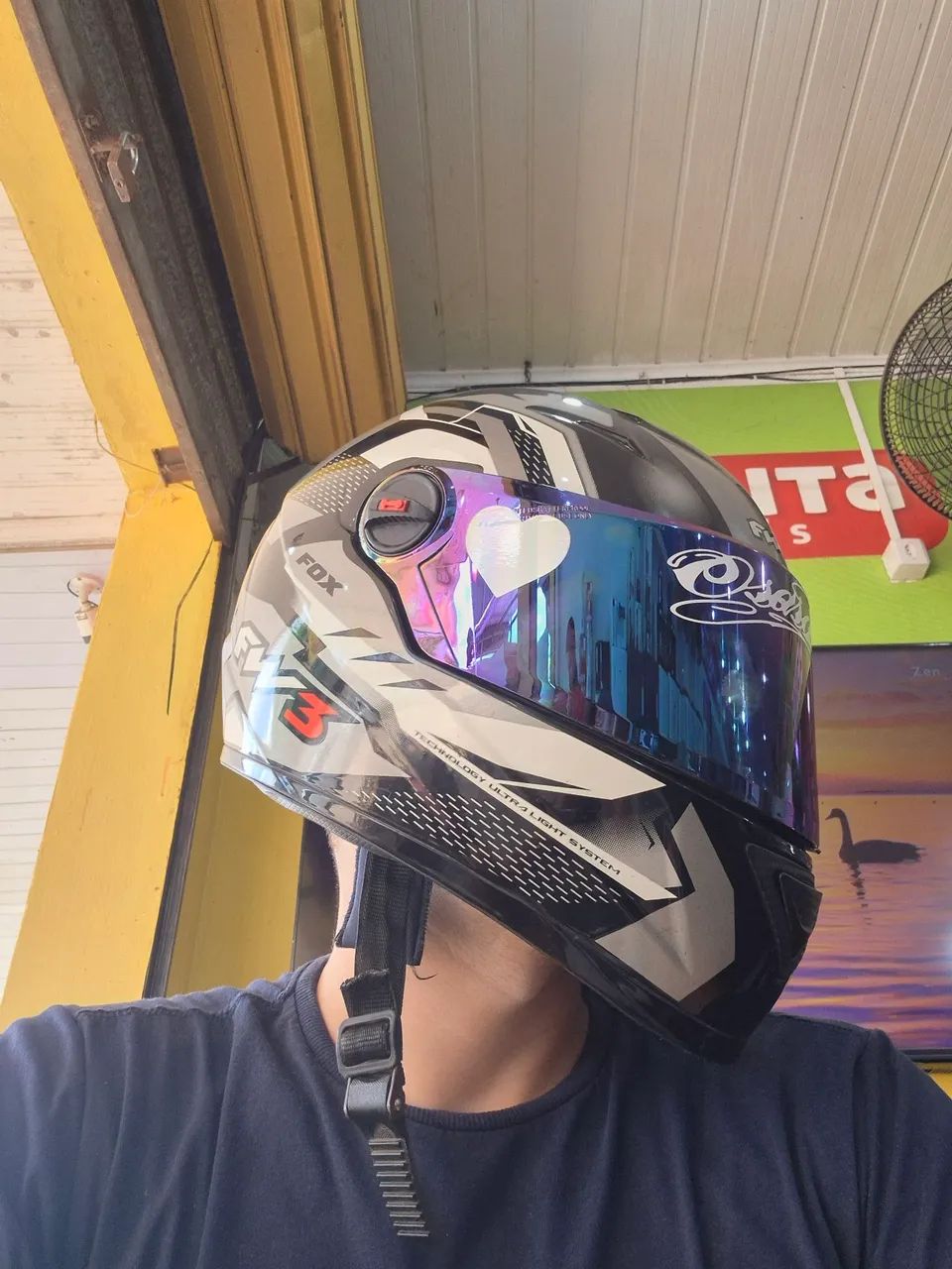 Capacete FW3 FOX GT tamanho 58 - Acampamento - Anajatuba