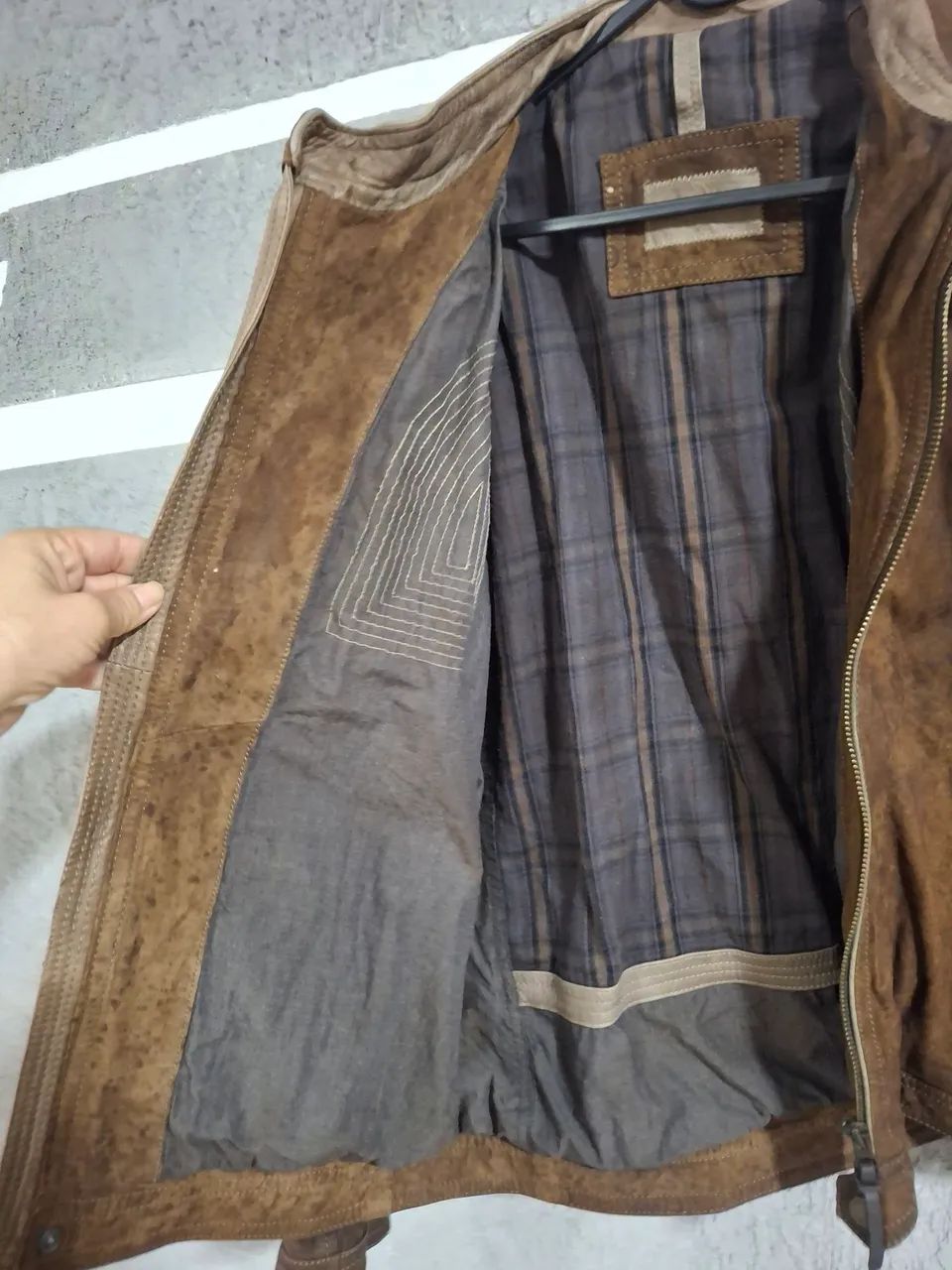Jaqueta de couro massimo dutti  - Foto 4