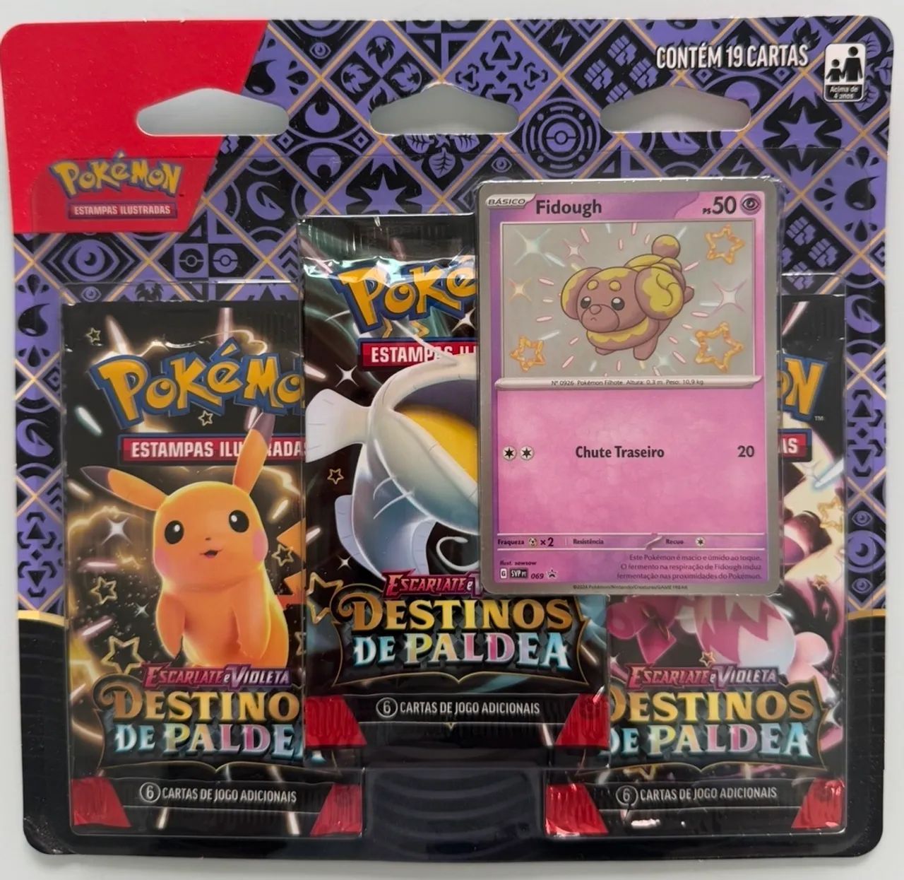 Pokémon Destinos de Paldea Pack Triplo
