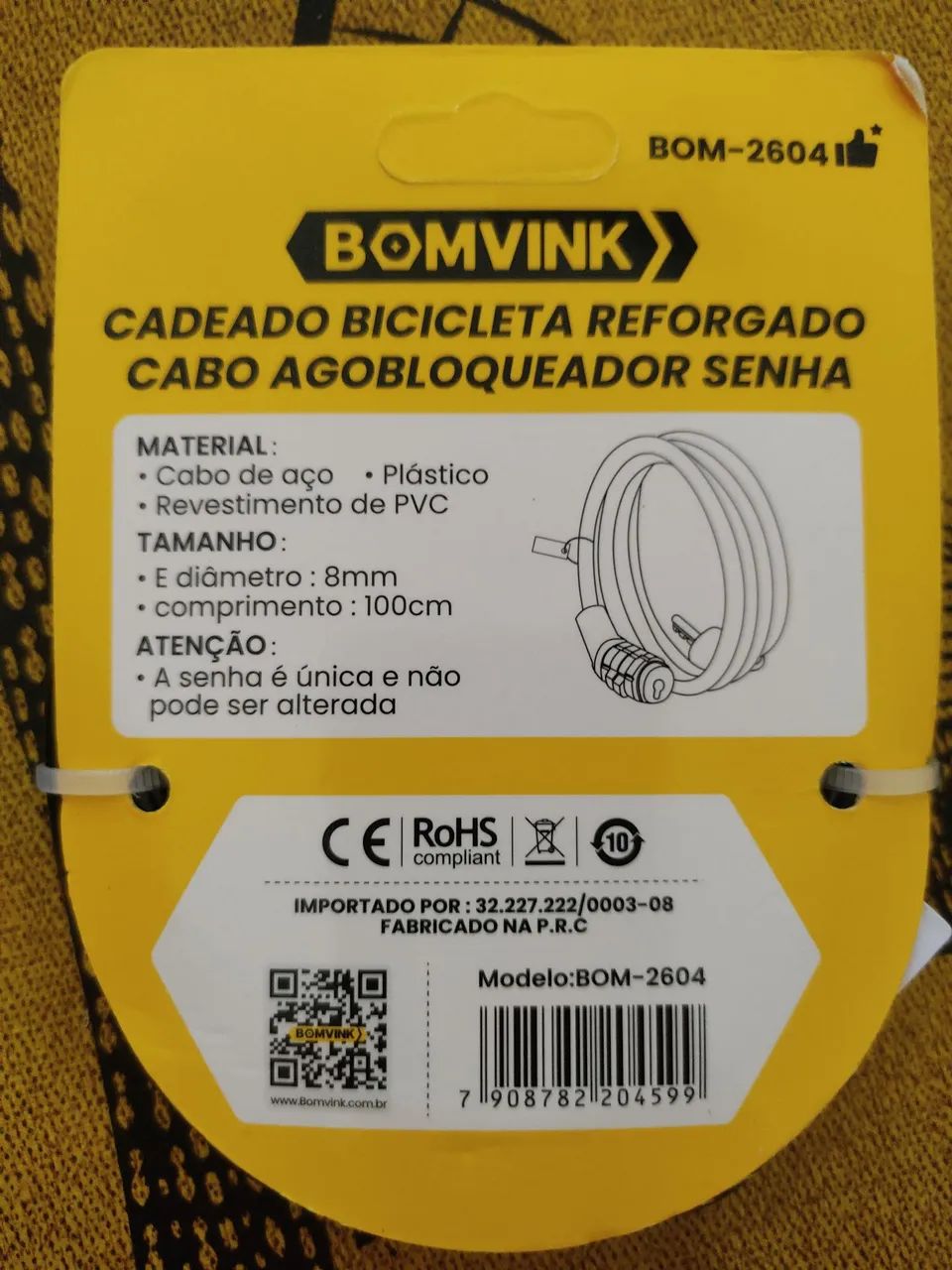 Cadeado com senha Bomvink  - Foto 2