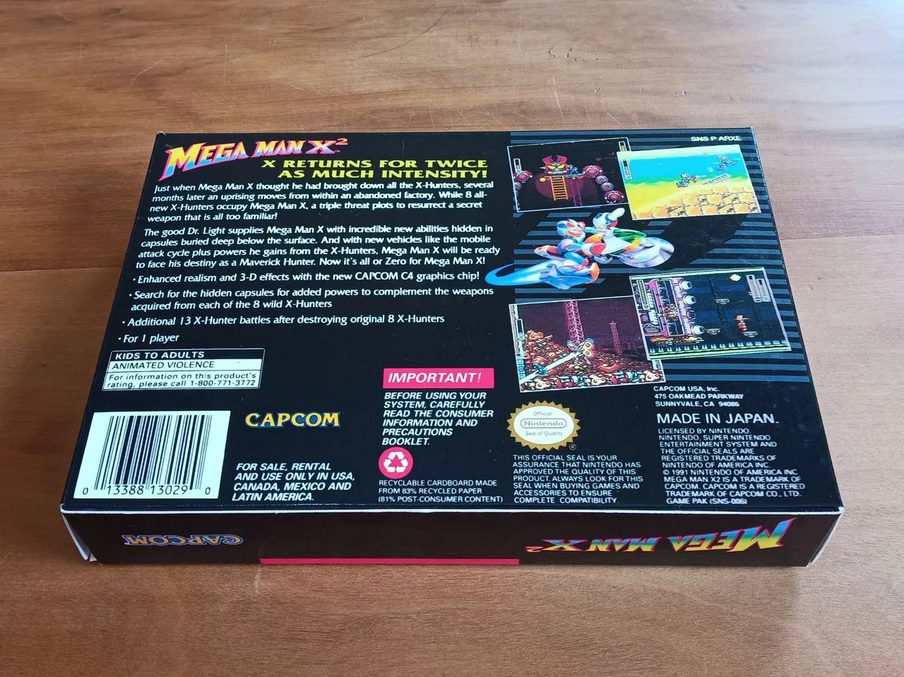 Caixa e Berço para Mega Man X2 de Super Nintendo - Foto 3